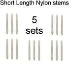 dart stems. bulk set. 5 sets. nylon stems. SHORT. NEW