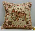 16 X 16 Elephant Flanged Edge Decorative Pillow Cover