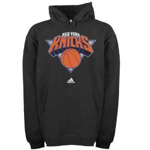  New York Knicks adidas Black NYK Primary Logo Hooded 