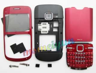 Red Full Housing Cover Fascias Keypad for Nokia C3 New  