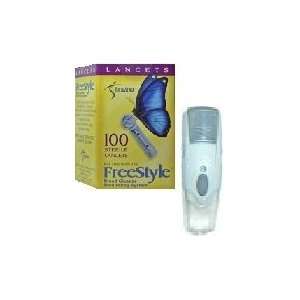  Freestyle Lancing Device + 100 Freestyle Lancets Health 