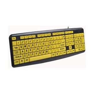 Bright Keys Keyboard USB Wired for Low Vision