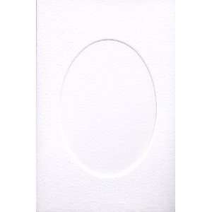  Small White Card   Oval Opening 