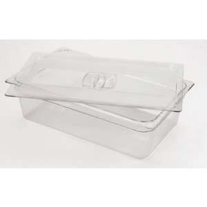 Rubbermaid Rubbermaid Clear Cold Food Pan Cover with Peg Hole, 1/2 