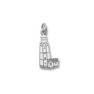  Montauk, Ny Lighthouse Charm in White Gold Jewelry