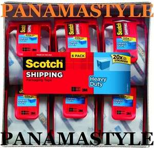 Scotch Heavy Duty Packaging Tape 1426 2 x 800 6 Rolls 051131862838 