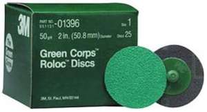   50 Grit CORP ROLOC GREEN #1396 Paint, Rust, and Weld Removal  