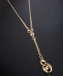 Gucci gold horsebit Marina chain y necklace  
