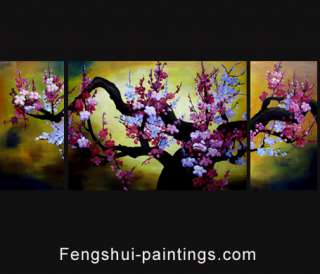 Chinese Feng Shui Painting, Chinese Cherry Blossom Painting