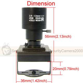 12mm 650TVL HD MIC Mini Effio E DSP SONY CCD Color Video Camera