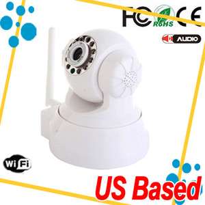   indoor IP IR Security Camera 2way Audio CMOS CCTV Pan/Tilt Web cam