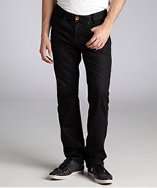 Projek Raw black stretch slim fit straight leg jeans style# 317129501