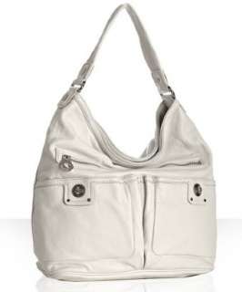 Marc by Marc Jacobs white leather Totally Turnlock Faridah large bag 