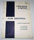MF Hesston Perkins 4.236 Engine Parts Catalog book