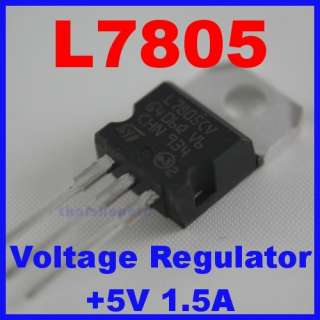 50 x L7805CV L7805 7805 Volt Regulator + 5V 1.5A  