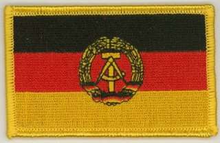 DDR Flag Iron on Patch Embroidery Germany Deutschland EAST OST 
