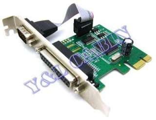 RS 232 Serial & Printer Parallel Port to PCI E Adapter  