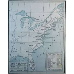  Cram Map of British Settlements in the USA (1893) Office 