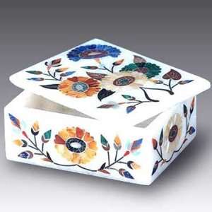  Flower Profusion Marble Inlay Box
