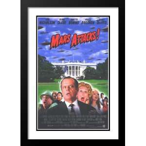  Mars Attacks 20x26 Framed and Double Matted Movie Poster 