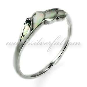   material 925 sterling silver gem stone abalone mother of pearl approx