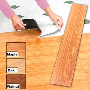 Peel & Stick Vinyl  Hardwood  Floor Planks   Walnut  