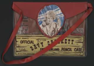 1955 56 Official Davy Crockett Frontierland Pencil Case  