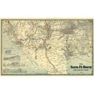  Santa Fe Route & Connections Railroad 1888