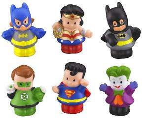NEW~LITTLE PEOPLE Figures Super Friends Lot of 6 Batman  