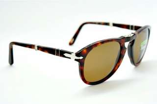 Persol Sunglasses New Authentic Polarized PO 0714 24/57 Havana Folding 
