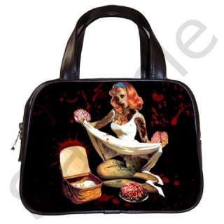 Vintage Style ZOMBIE Pin Up Classic Handbag (Two Side  