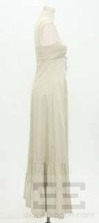 Philosophy Di Alberta Ferretti Khaki Cotton Snap Front Dress Size US 4 