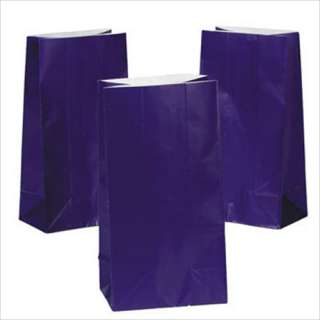 48 lot Purple Paper Treat Bags  
