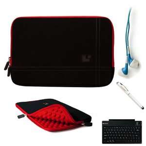   Wireless Bluetooth Keyboard + Includes a Professor Pen 3 in 1 Red