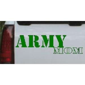 Army Mom Military Car Window Wall Laptop Decal Sticker    Dark Green 