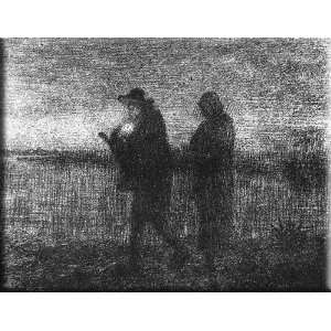   flight into Egypt 30x23 Streched Canvas Art by Millet, Jean Francois