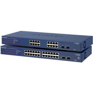  Netgear ProSafe GS724T Ethernet Switch 24 Port 2 Slot Web 