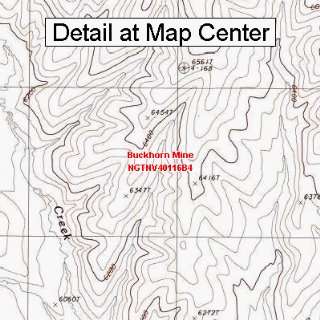  USGS Topographic Quadrangle Map   Buckhorn Mine, Nevada 