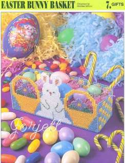 Easter Bunny Basket, Annies plastic canvas pattern  