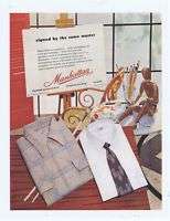 1952 VINTAGE AD   MANHATTAN SHIRTS MENS CLOTHING 11 8  
