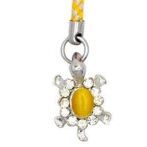  Cell / Mobile Phone / Camera Charm Strap (Yellow Turtle 