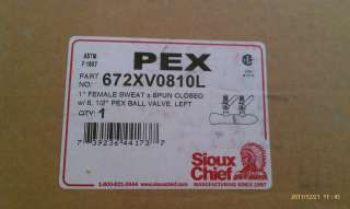 port 1/2 PEX w/ Ball Valve Plumbing Manifold LEFT PEX item 