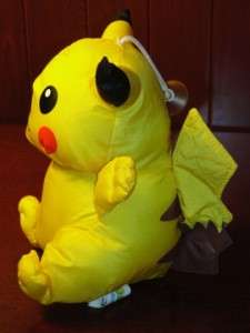 Pokemon PIKACHU Plush BATH SPONGE BUDDIE Tub Toy Stuffed Yellow 