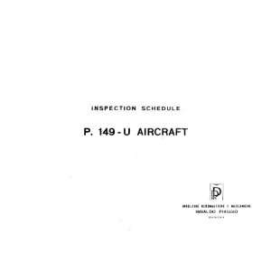  Piaggio P.149 U Aircraft Inspection Manual  1965 Sicuro 