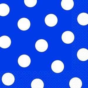  Blue polka dot beverage napkins Toys & Games