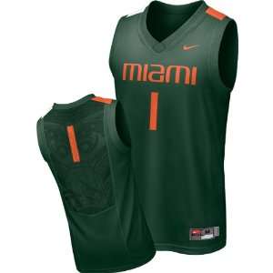  Nike Miami Hurricanes Mens Replica Basketball Jersey 