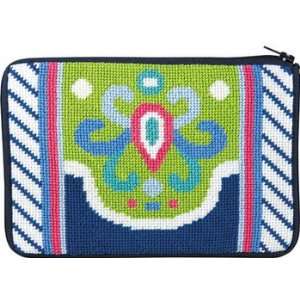   Purse   Navy Lime Abstract   Needlepoint Kit Arts, Crafts & Sewing