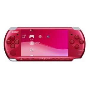 New PSP 3000 Radiant Red System Console Import Japan  