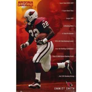   EMMITT SMITH RECORDS Poster ARIZONA Cardinals NFL RARE