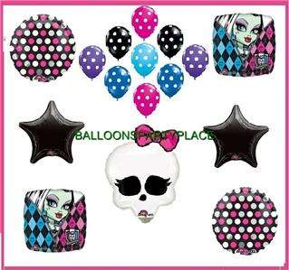 MONSTER HIGH BIRTHDAY PARTY supplies decorations balloons pink blue 